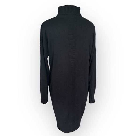 Lululemon Athletica Softer Still Turtleneck Pullover Dress Black S Cashlu™ Knit - Picture 8 of 12